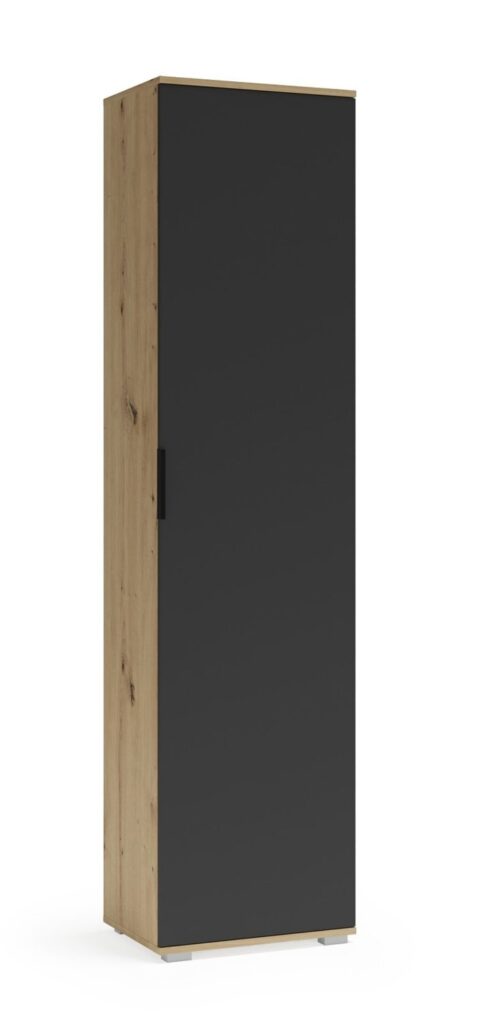 Colonna Clif SL 50 in rovere Artisan e antracite – 50x38x202,5 cm