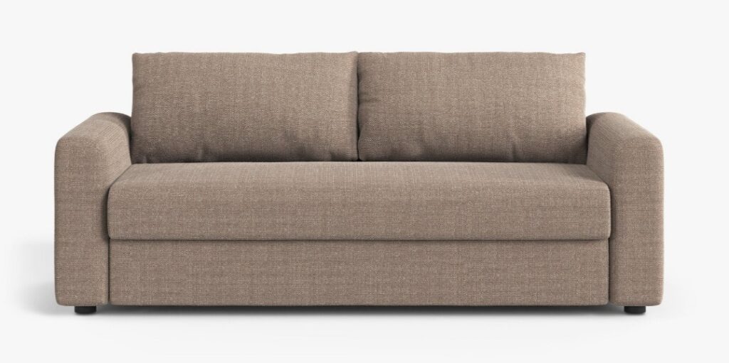 Divano letto David 3 posti con materasso in tessuto Babel – L194 cm
