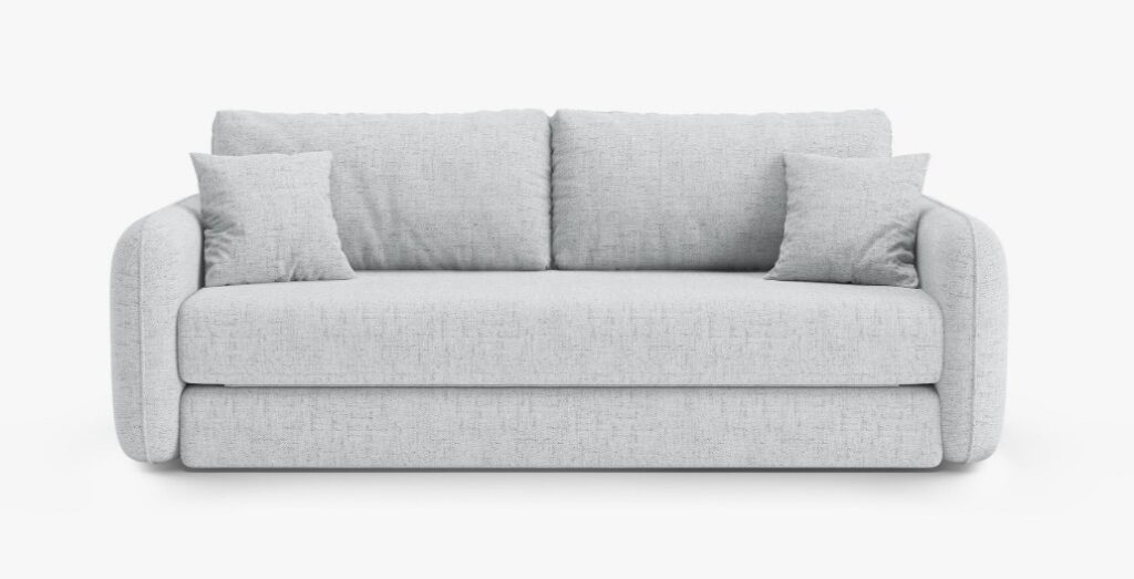 Divano letto Dormi 3 posti in tessuto strutturato – L225 cm