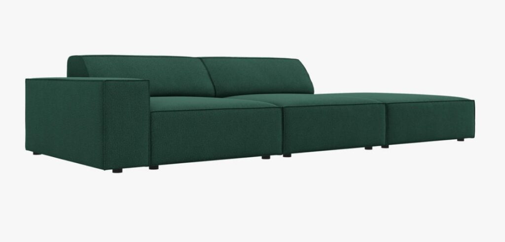 Divano modulare 3 posti Jodie in tessuto Megan – L262 cm