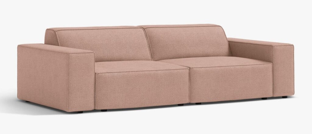 Divano modulare Jodie 3 posti in bouclé – L204 cm