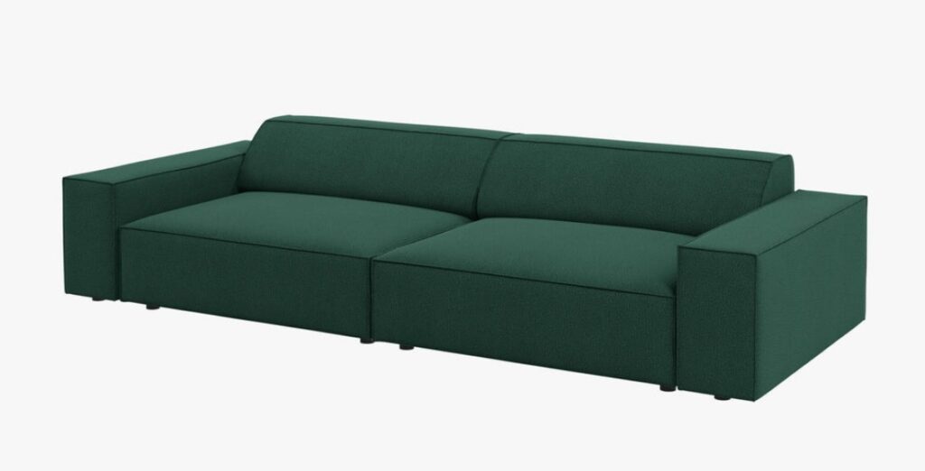 Divano modulare Jodie 4 posti in tessuto Megan – L244 cm