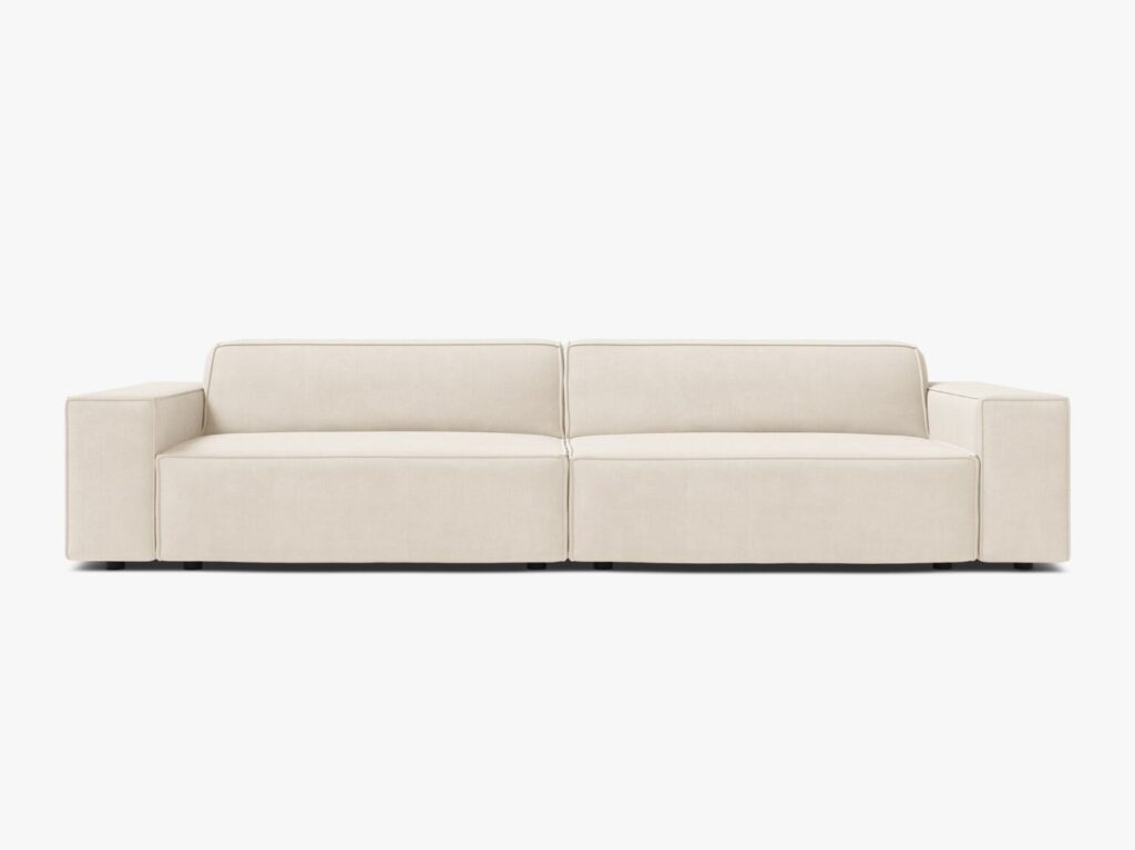 Divano modulare Jodie 4 posti in velluto – L244 cm