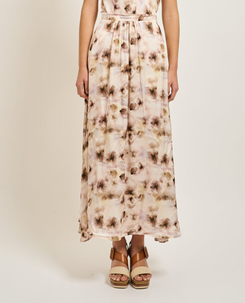 Gonna lunga donna Yes Zee con zip laterale1