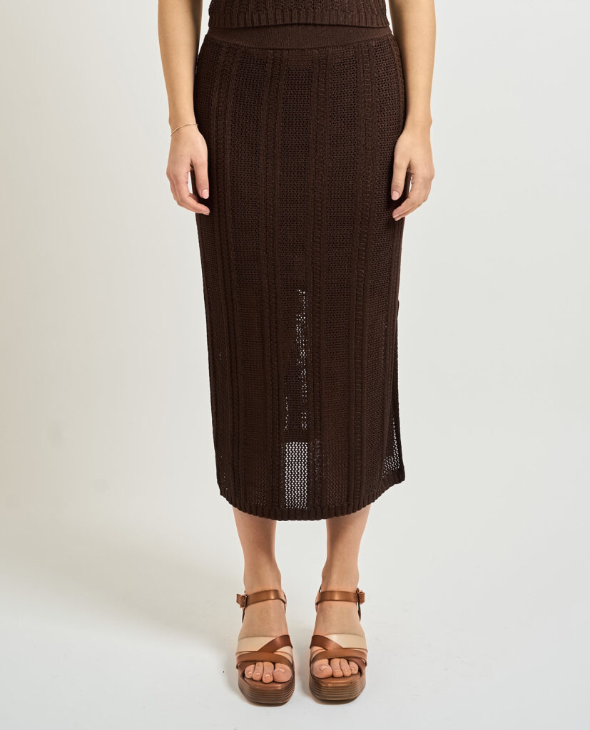 Gonna lunga per donna di PennyBlack in maglia