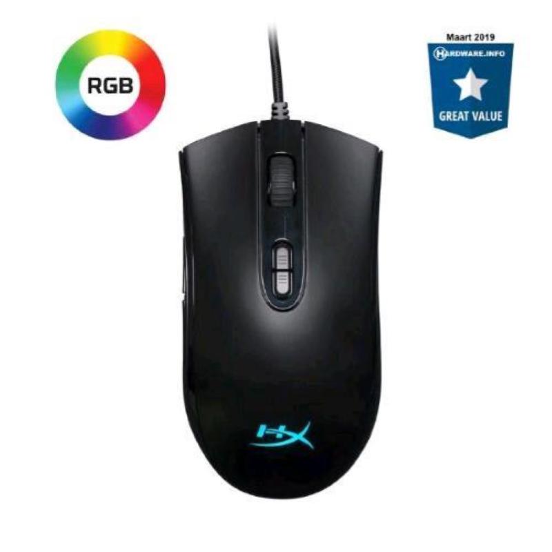 Hyperx pulsefire core mouse gaming usb rgb sensore ottico pixart 3327 6.200 dpi