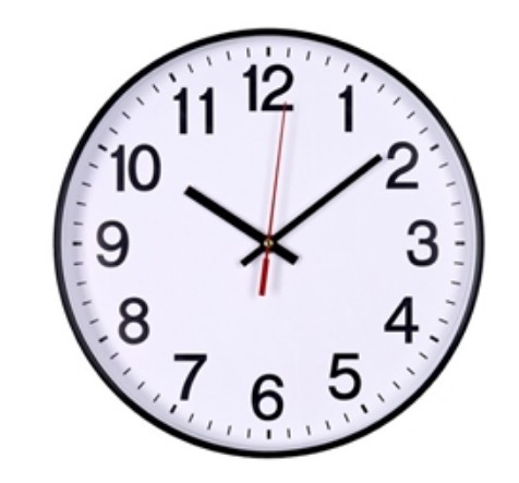 Orologio da parete in plastica Office Products Ø 34 cm nero 13223411