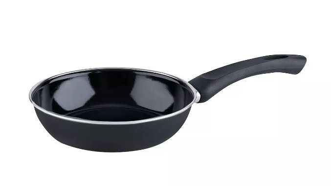 Padella gourmet in smalto 20 cm nera