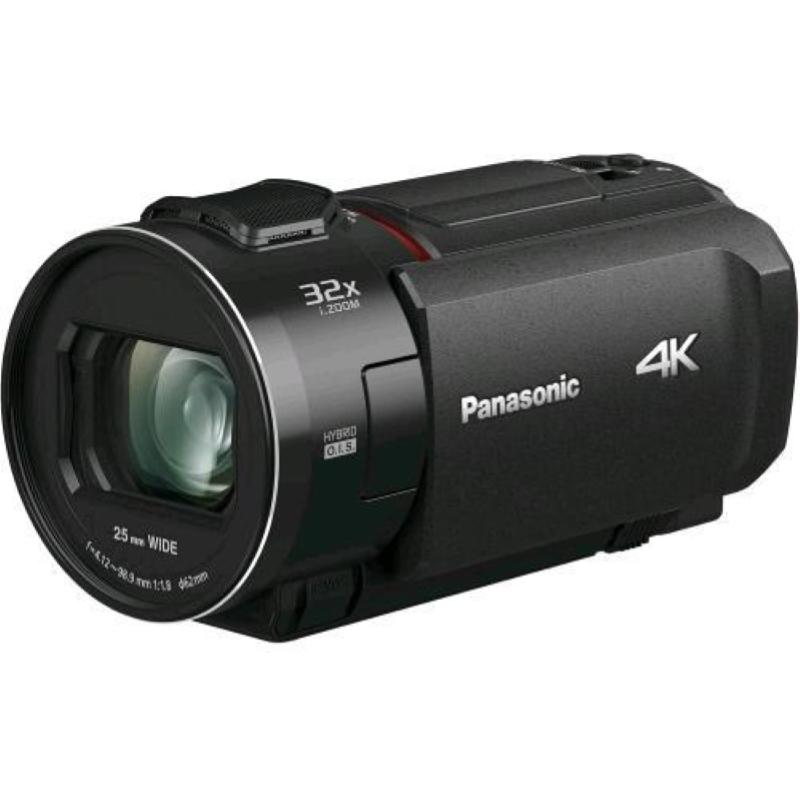 Panasonic hc vx3e k videocamera compatta ultra hd 4k, grandangolo 25 mm, zoom ottico 24x, 4k cropping, nero