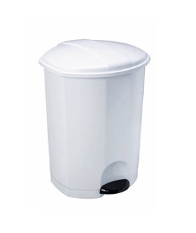 Pattumiera a pedale Medial Esa bianca 423x430x550mm 50L