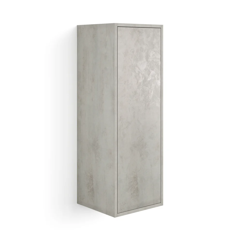 Pensile Iacopo 104 Con Anta Verticale, Grigio Cemento