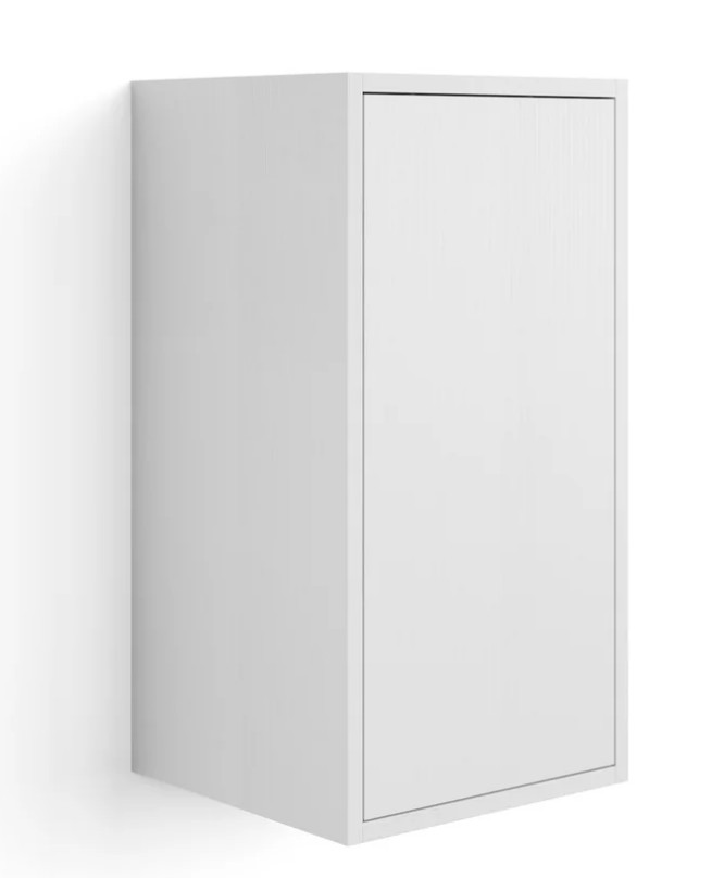 Pensile Iacopo 70 Con Anta Verticale, Bianco Frassino