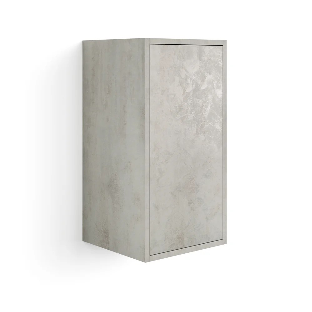 Pensile Iacopo 70 Con Anta Verticale, Grigio Cemento
