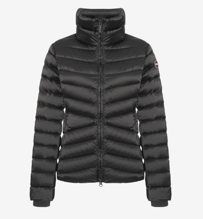 Piumino con collo alto donna
