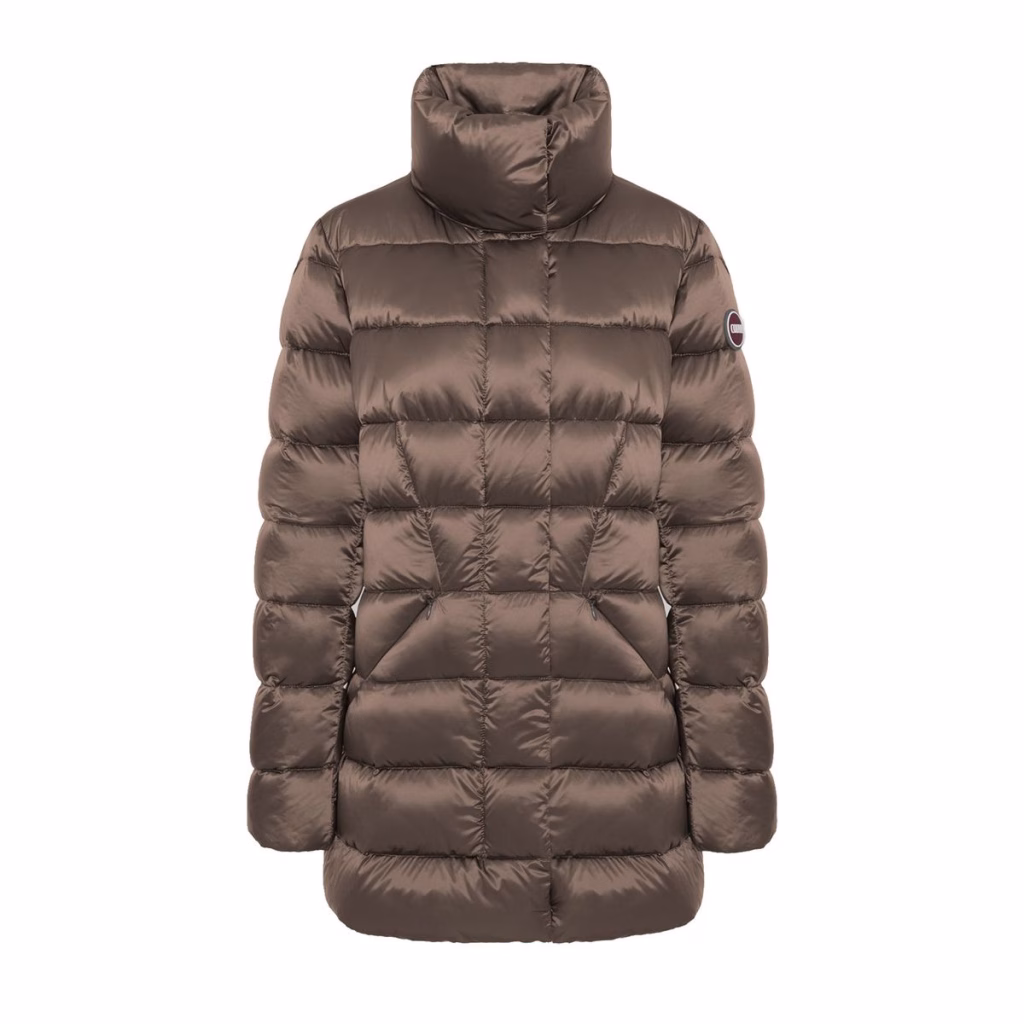 Piumino con collo alto recycled donna