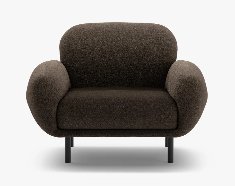 Poltrona Poppy in Bouclé Baloo – 72x90x82 cm