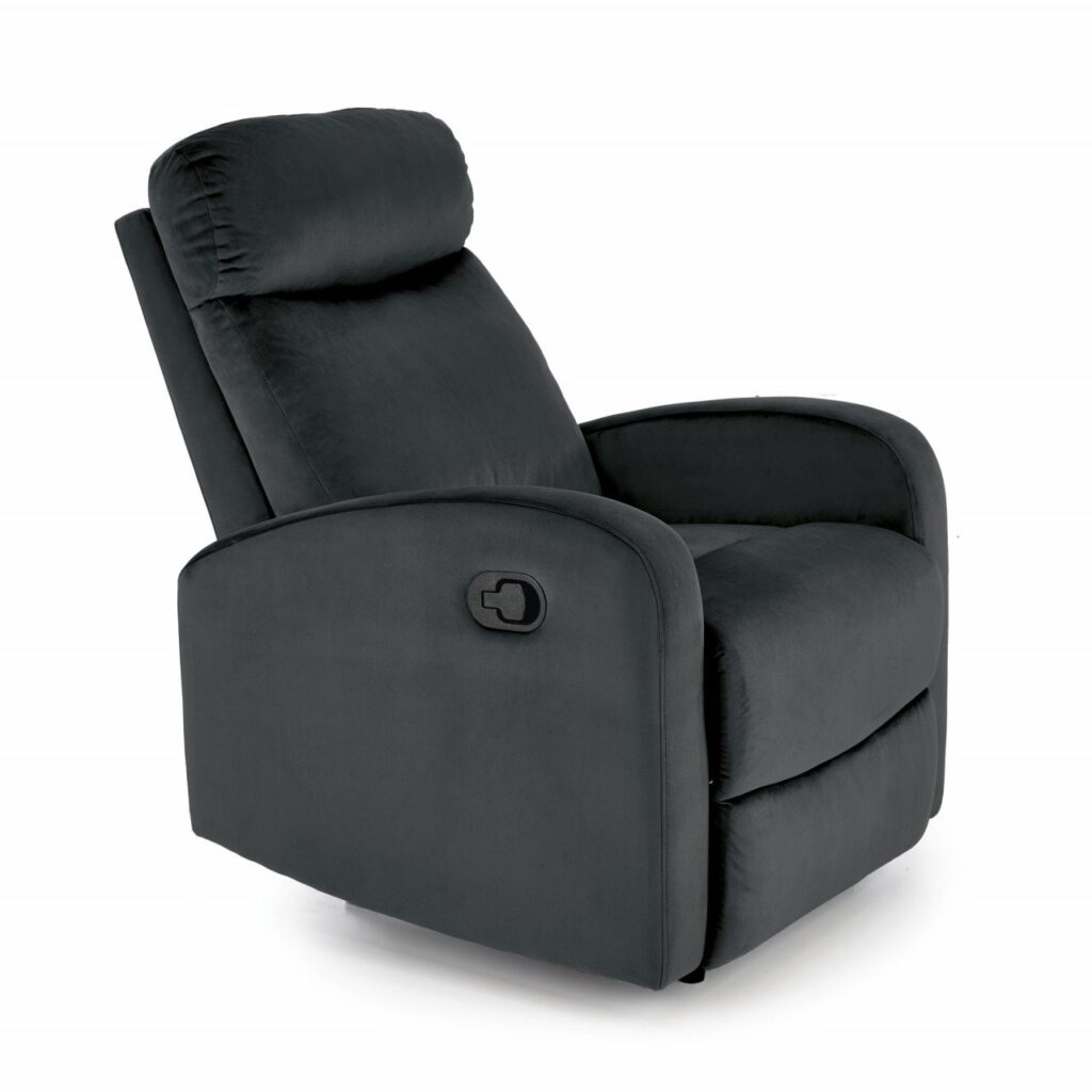 Poltrona reclinabile Wonder in nero – H98 cm