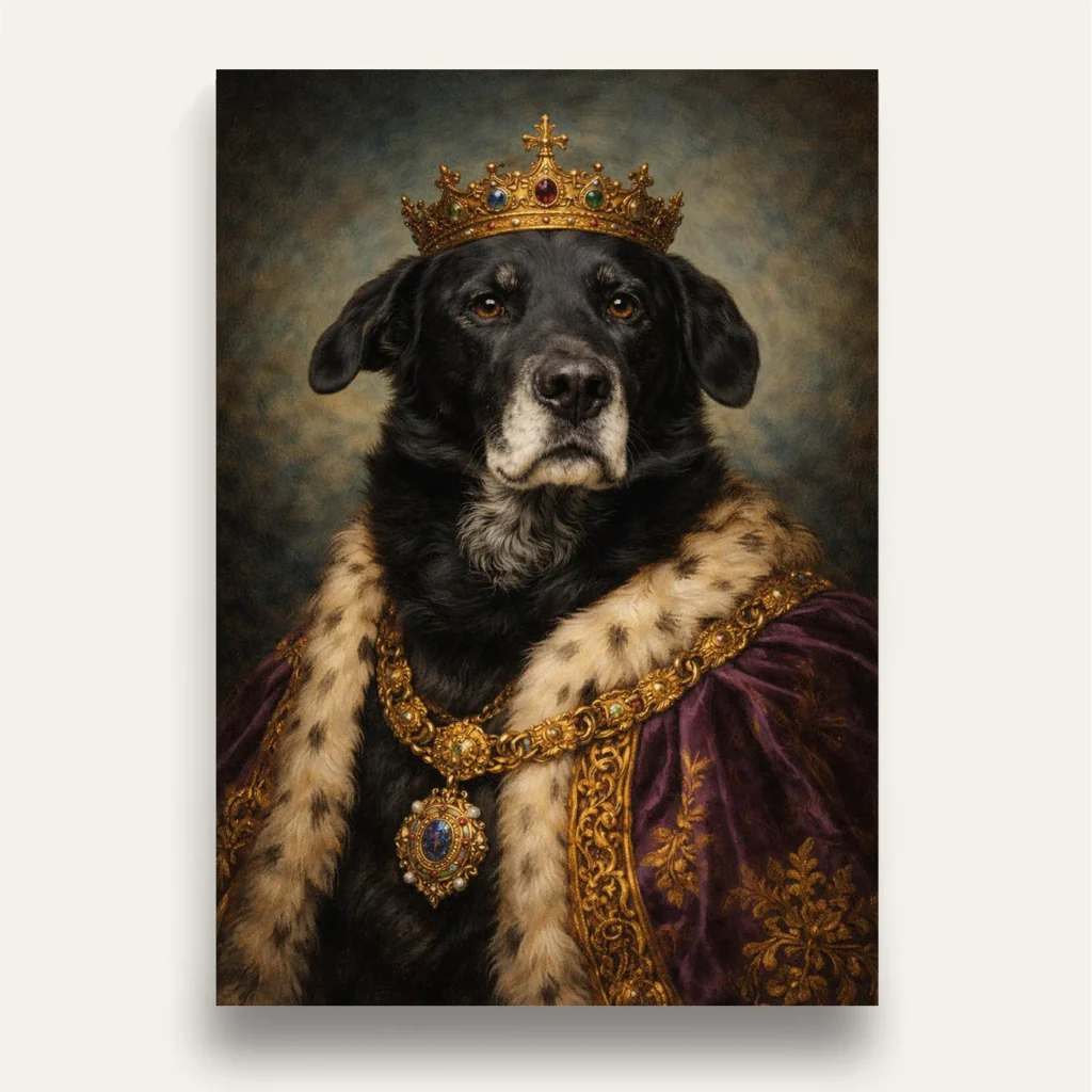 Royal Highness Custom Pet Portrait
