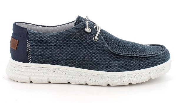 Scarpe da uomo blu con elastico