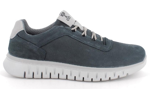 Scarpe da uomo blu con lacci4