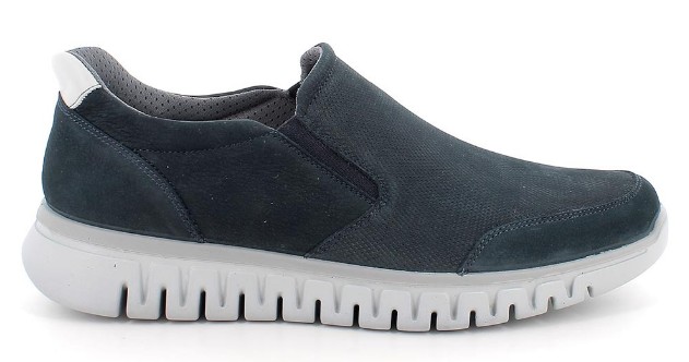 Slip on da uomo blu con elastico