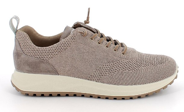 Sneakers da uomo beige con elastico