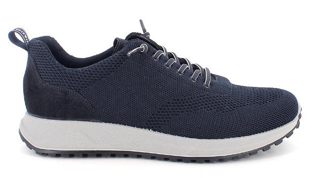 Sneakers da uomo blu con elastico