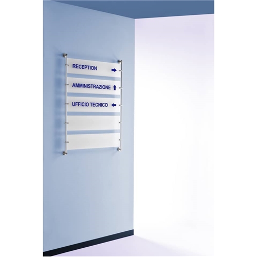Targa a parete Tecnostyl 60x15 cm bisatinato TP002BS