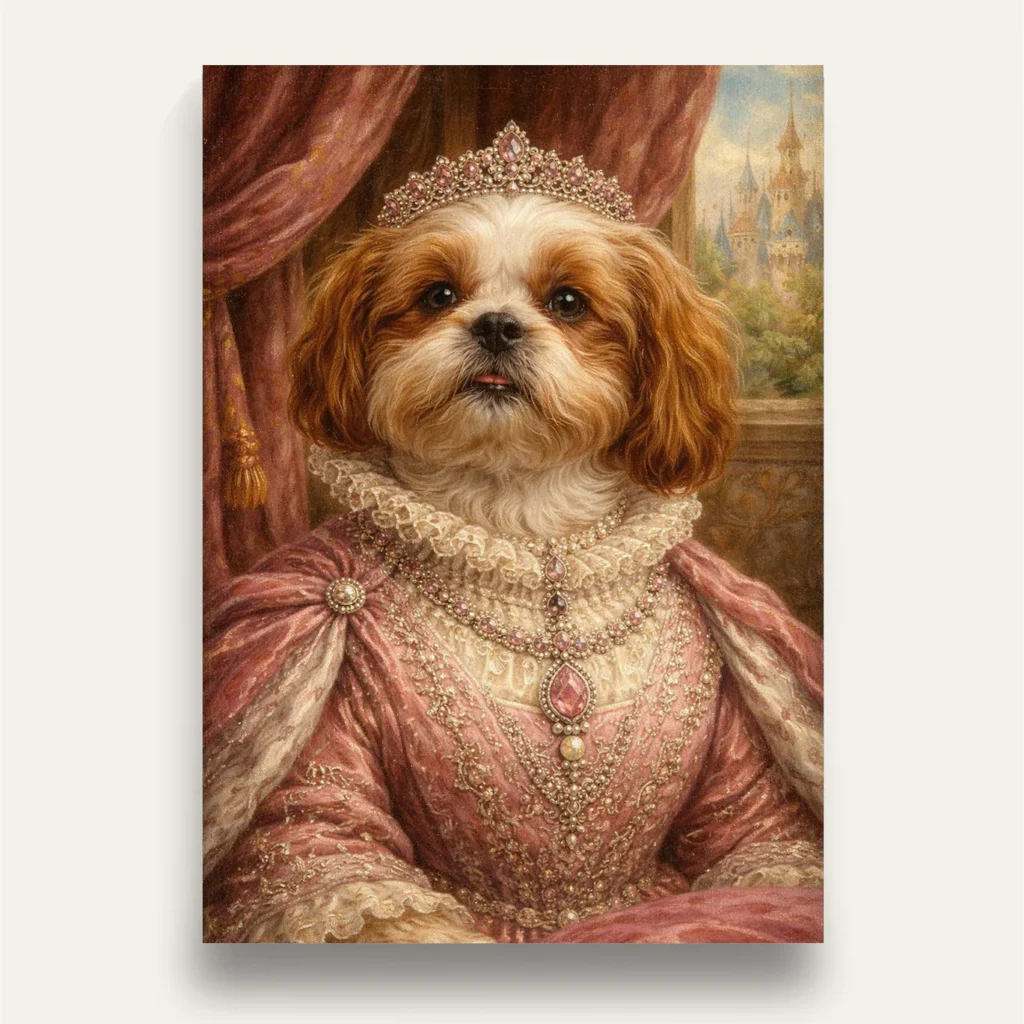 The Princess Custom Pet Portrait