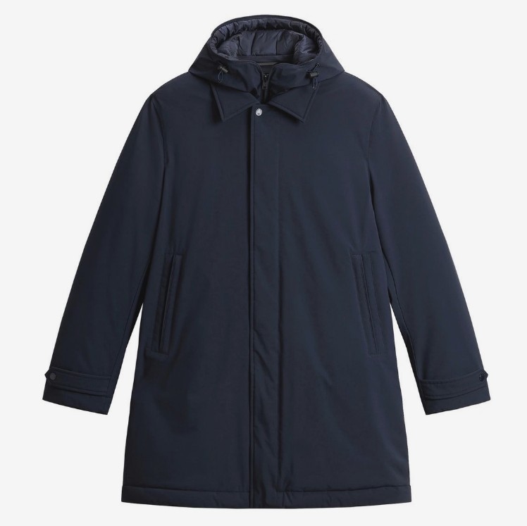 WOOLRICH CAPPOTTO 2 IN 1 CON CAPPUCCIO E PETTORINA STACCABILE