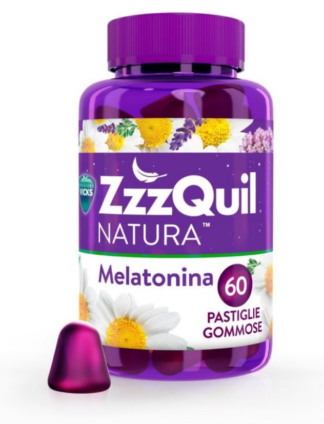 ZzzQuil NATURA Pastiglie Gommose per il Sonno 60 Pezzi