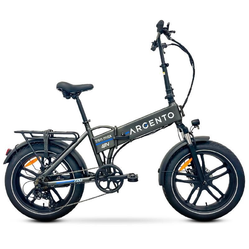 Argento ironmax (ar bi 260008) fat e bike 20 motore bafang 250w 48v 15ah aut. 120km