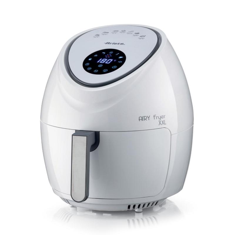 Ariete 4618 friggitrice ad aria airy fryer xxl 1.800 w 5.5 lt display lcd timer 60 minuti bianco