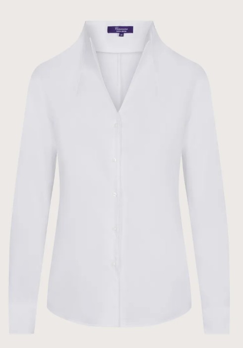Camicia azalea non iron donna in royal oxford stretch bianca
