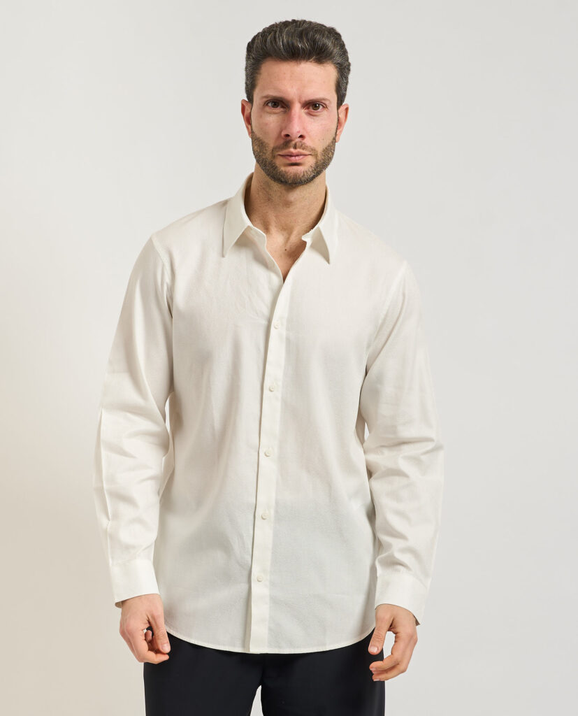 Camicia casual uomo AX in jacquard di cotone1