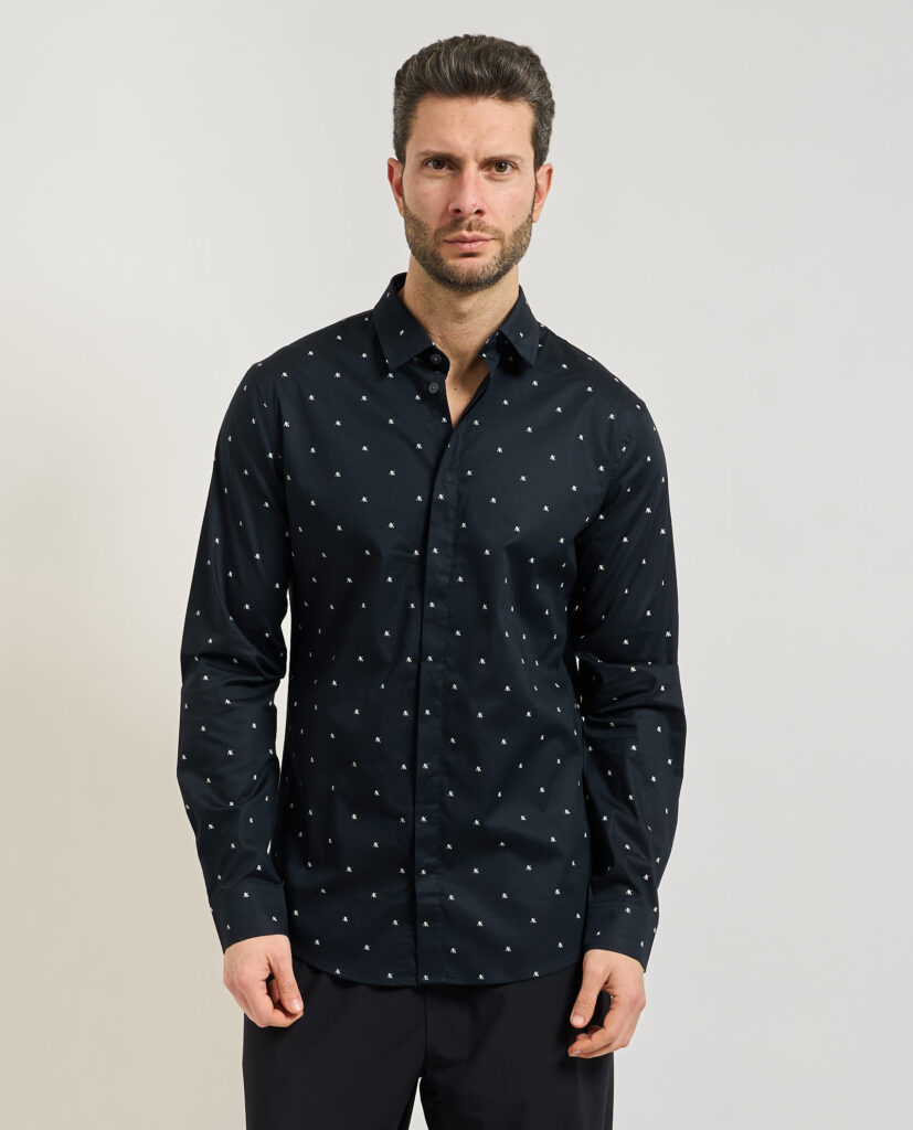Camicia uomo Armani Exchange con motivo geometrico
