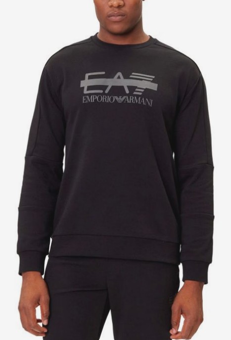 EA7 EMPORIO ARMANI FELPA GIROCOLLO BARRED