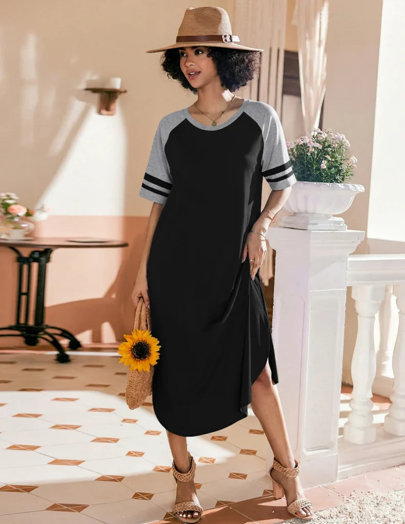 Ekouaer Cotton Long Plus Size Night Gowns