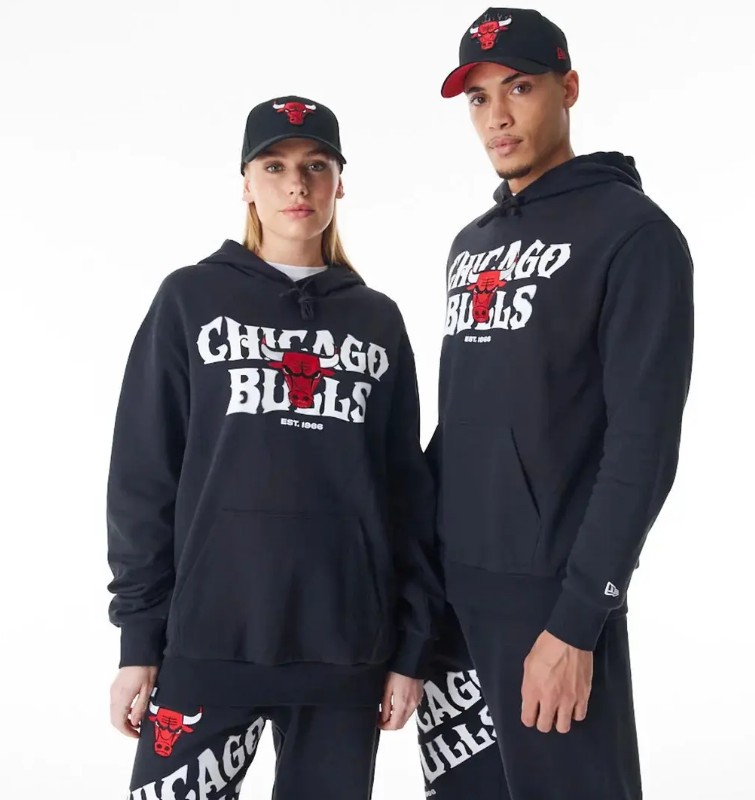 Felpa con cappuccio Chicago Bulls NBA Graphic