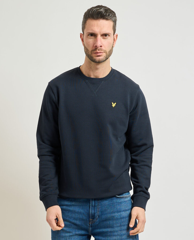 Felpa uomo girocollo in cotone Lyle&Scott