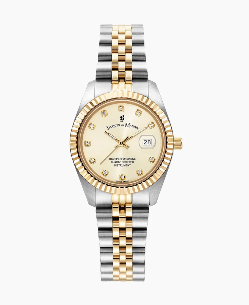 Inspiration Elegance 31mm Three hands Two tone Gold dial Stainless steel swiss watch