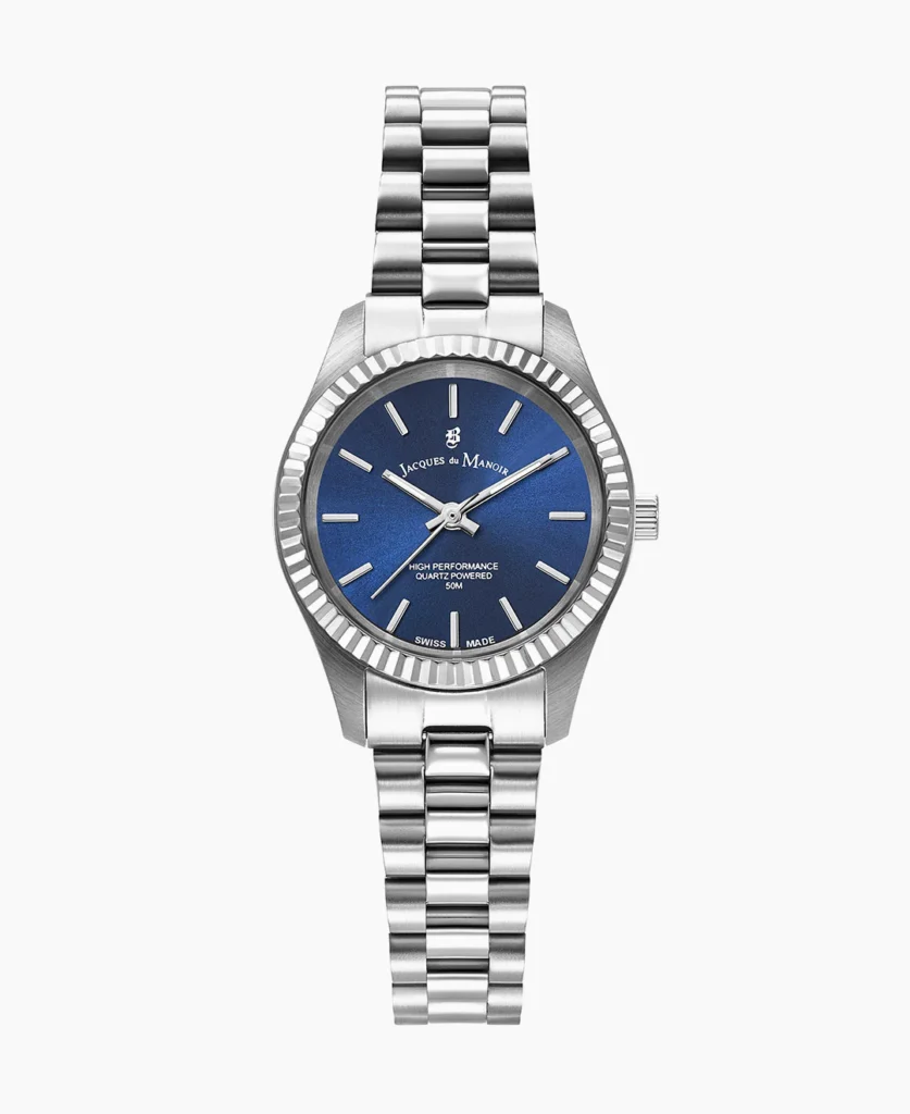 Inspiration Prime 26mm Three hands Silver tone Blue dial Stainless steel swiss watch