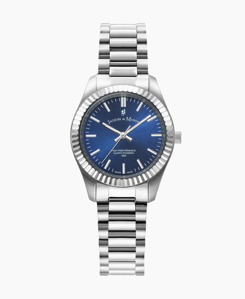 Inspiration Prime 31mm Three hands Silver tone Blue dial Stainless steel swiss watch