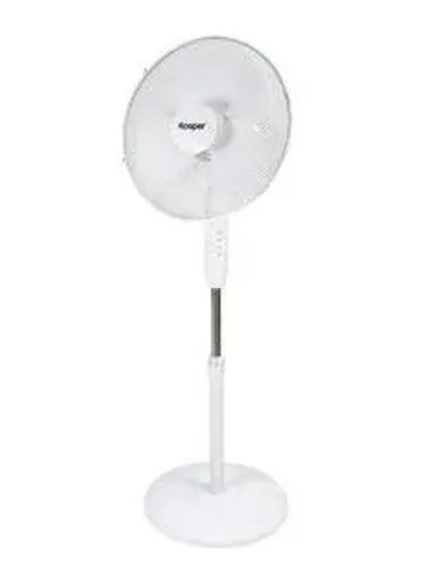 Kooper Ventilatore a Piantana Silent 3 Velocit Pale 40cm 40W Bianco