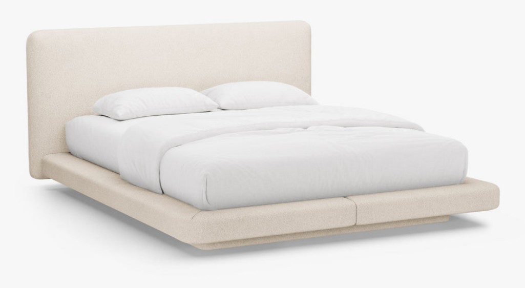 Letto imbottito Linea in bouclé Baloo – 140×200 cm1