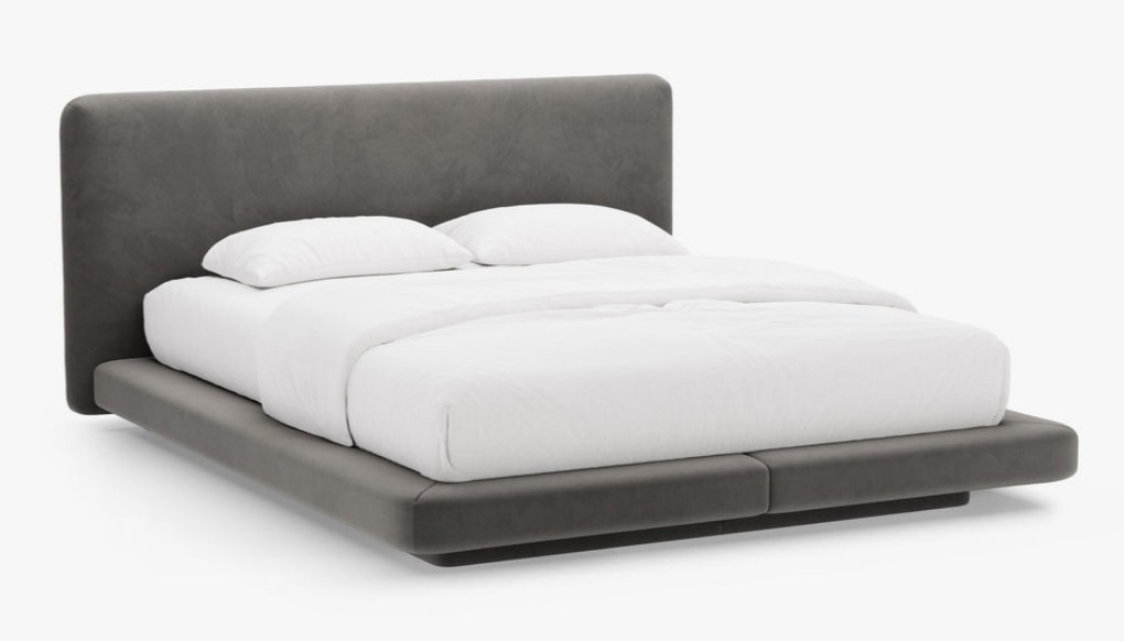 Letto imbottito Linea in velluto Magic Velvet – 160×200 cm1
