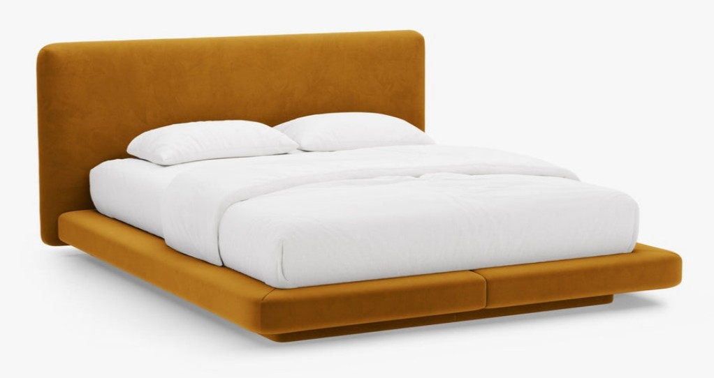 Letto imbottito Linea in velluto Magic Velvet – 180×200 cm