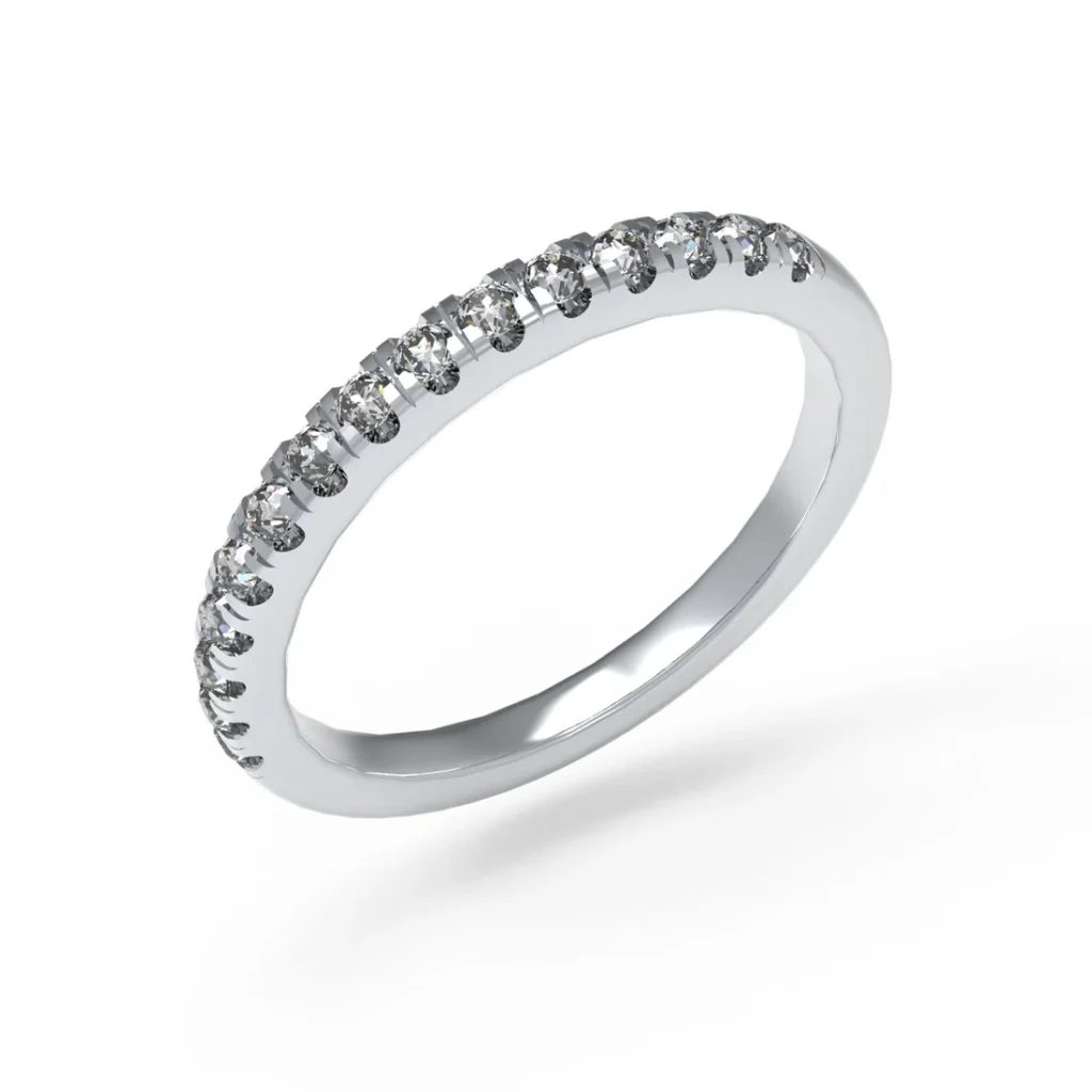 Moissanite Stackable Ring for Women 925 Sterling Silver, 15 Stones (0.3ct 0.6ct 1ct) Gift for her