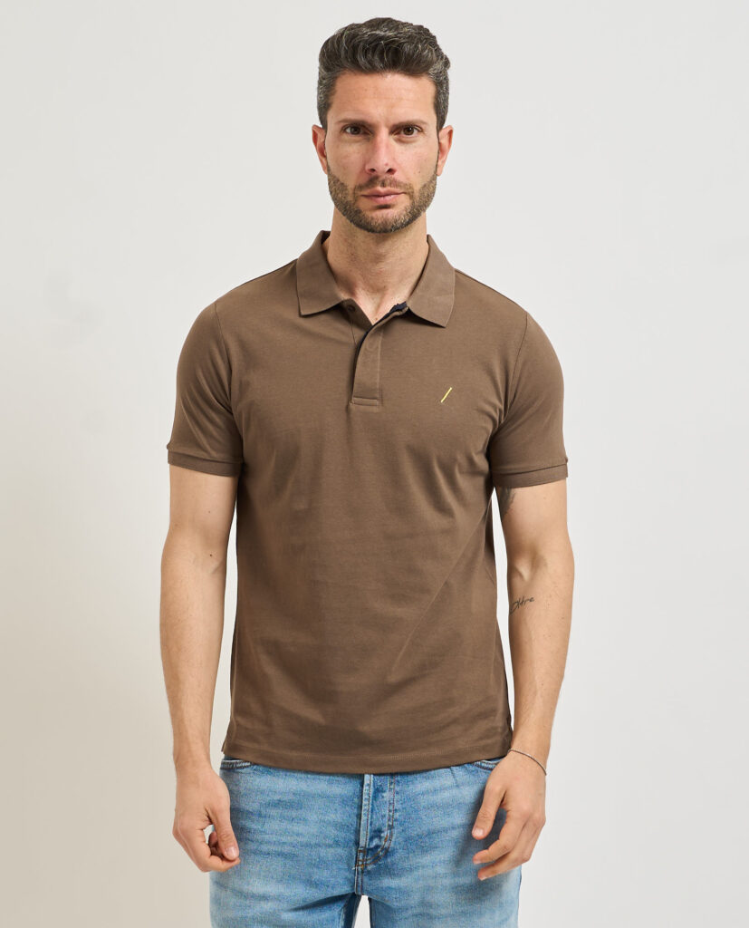 Polo uomo SetteMezzo con logo
