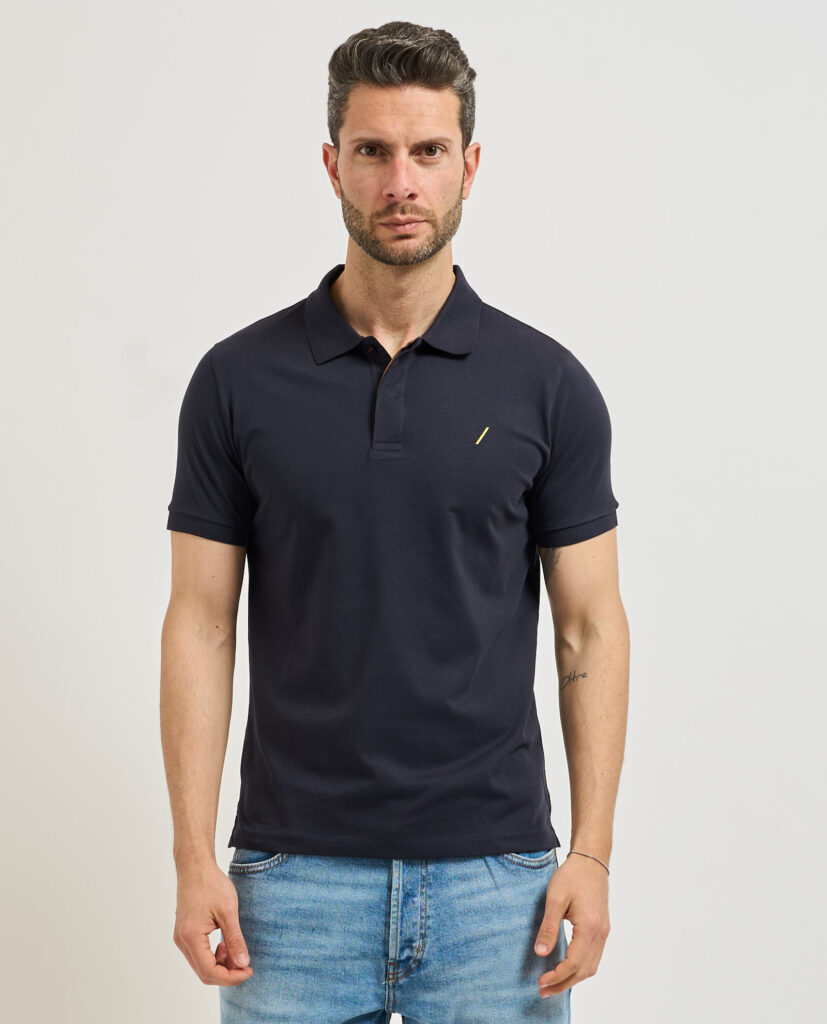 Polo uomo SetteMezzo con logo1
